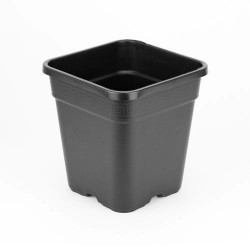 Square pot NERO 11L black