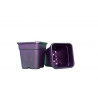Square pot NERO 11L black