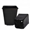 Square production pot high 11L + saucer