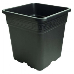 Quadratischer Topf NERO 5L, schwarz, kompakt