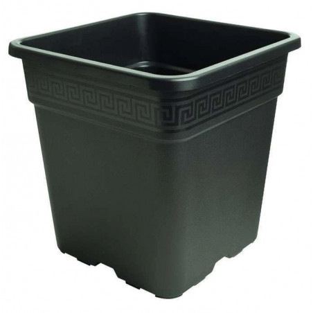 Quadratischer Topf NERO 5L, schwarz, kompakt